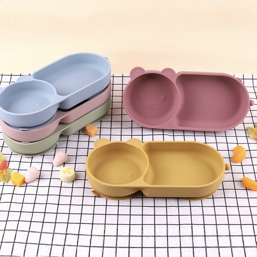Baby Food Tray - Mangkuk Cangkir Hisap Silikon Bayi Desain
