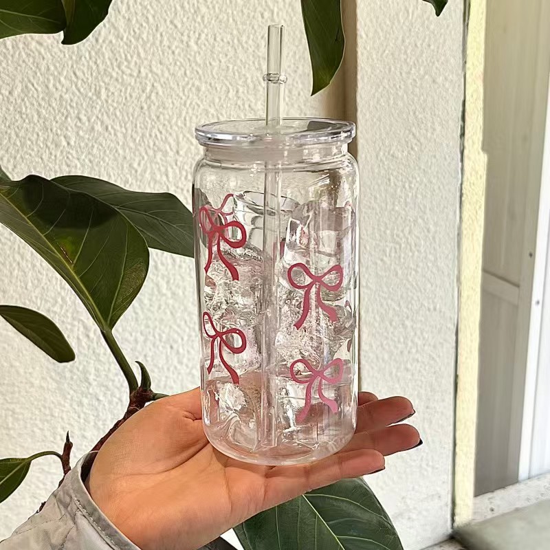 Training Cup Straw - Gelas Plastik Pink Lucu dengan Tutup