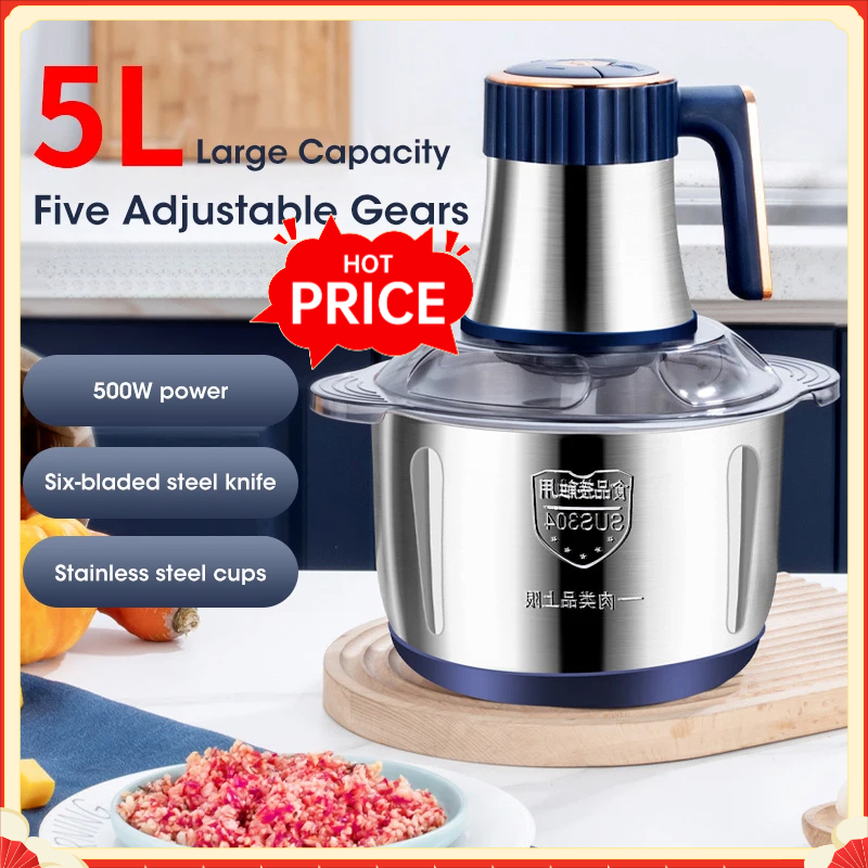 Baby Food Grinder - Penggiling Daging Listrik 5L, Penghancur Makanan