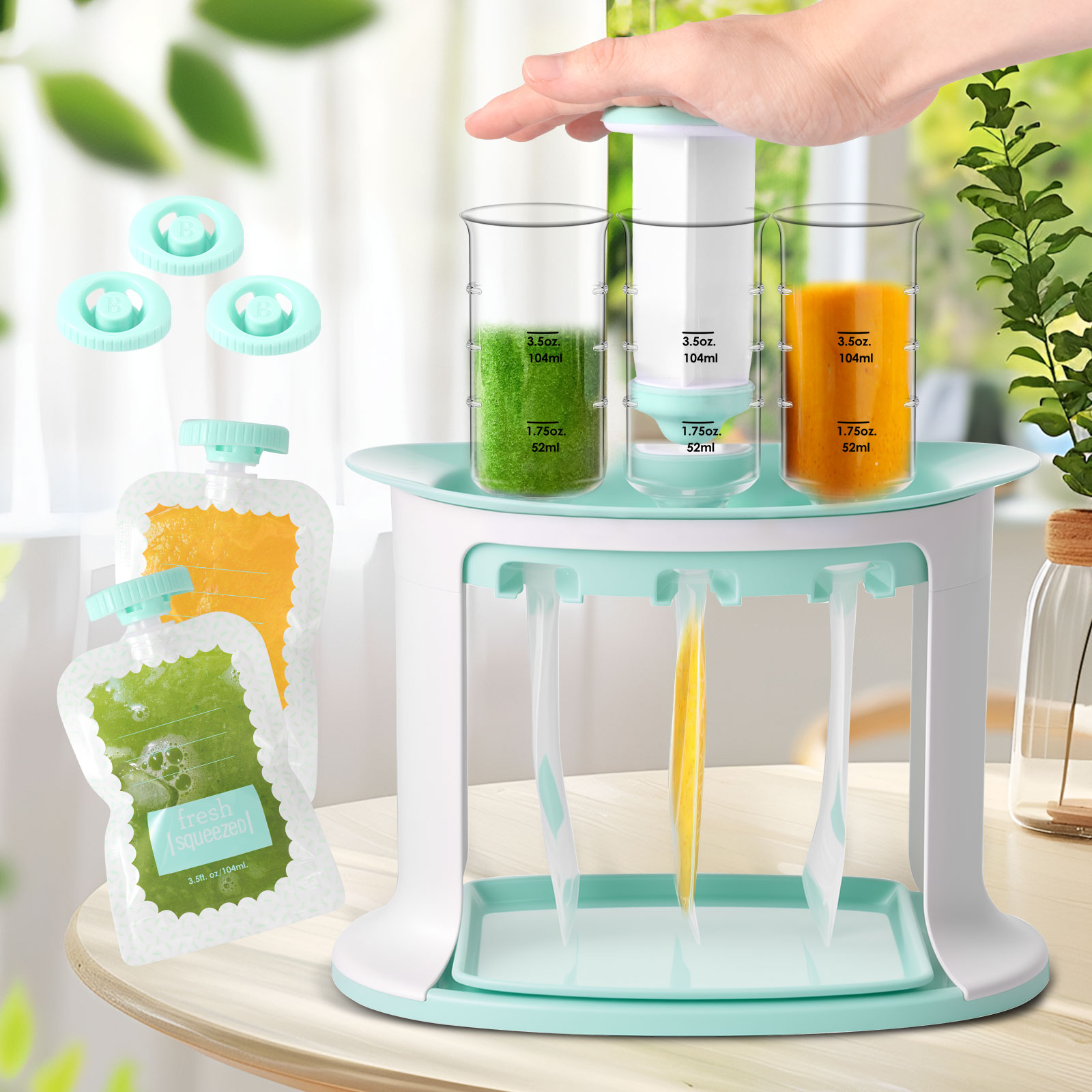 Baby Food Pouches 1 Year Old - Stasiun Peras untuk Bayi Pembuat Pengisi
