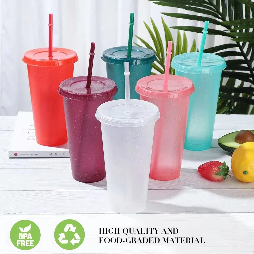 Training Cup Straw - Cangkir Glitter Pesta Musim Panas Cangkir