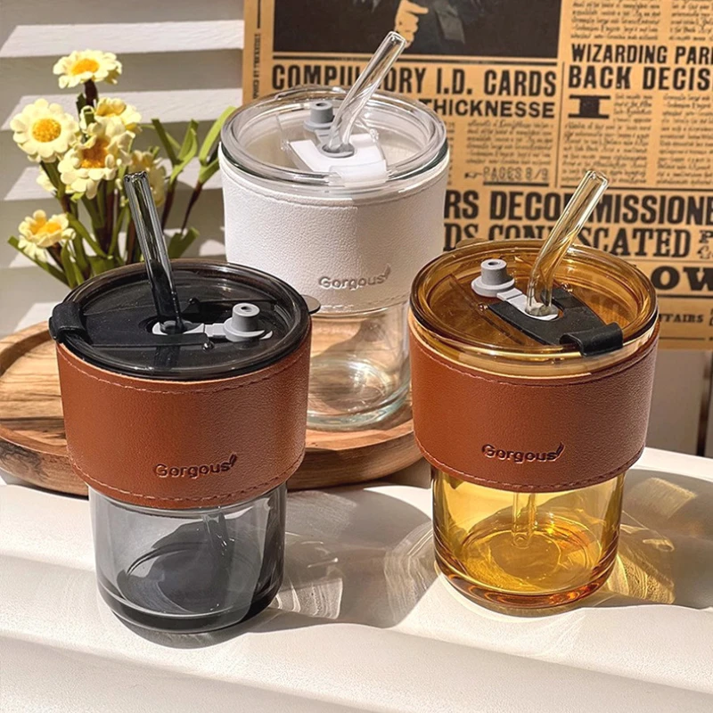 Training Cup Straw - Cangkir Sipper Kaca Cangkir Minum Anti