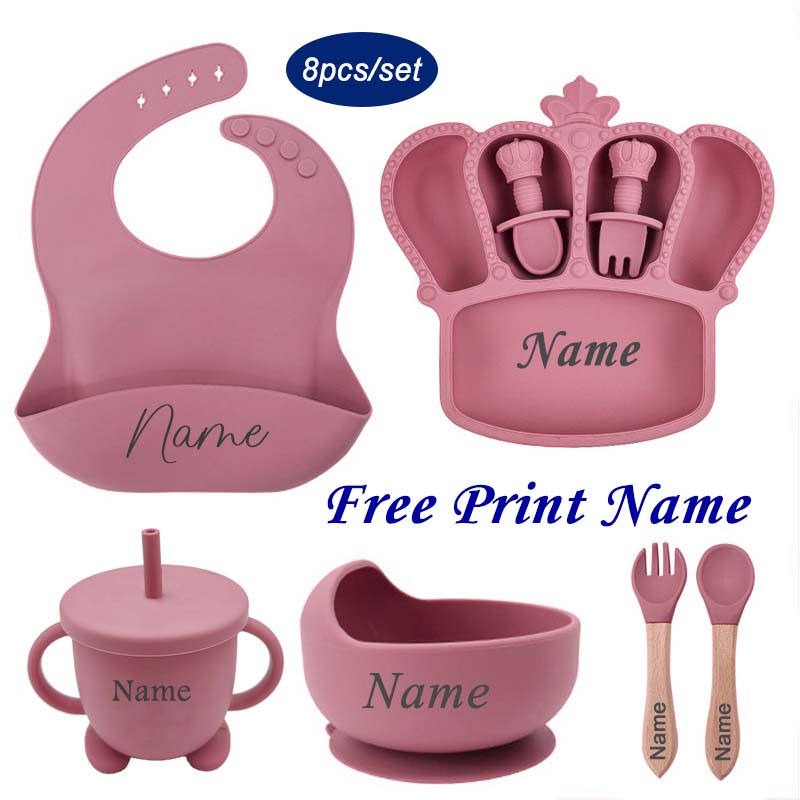 Baby Food Tray - Piring makan bayi nama personal, peralatan