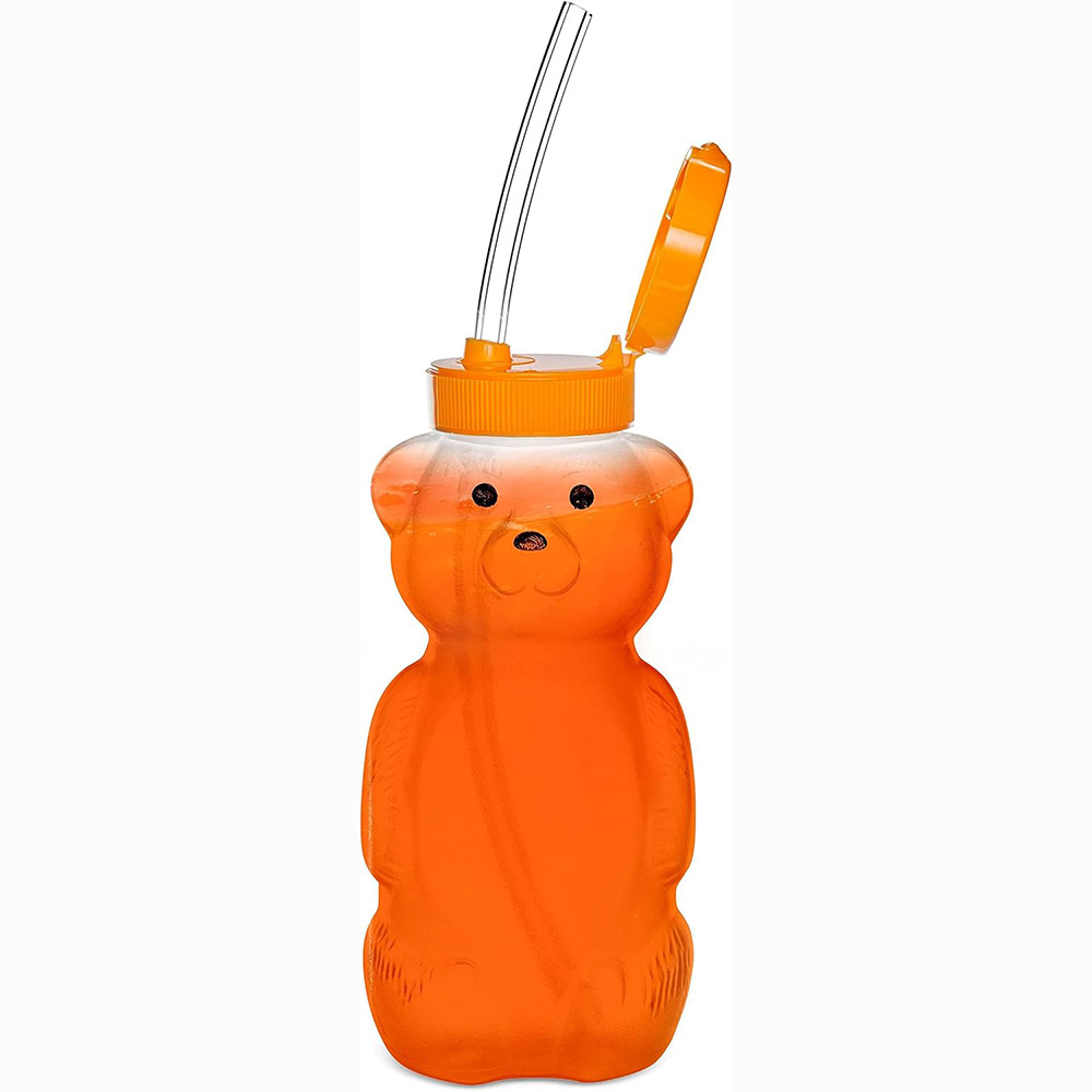Baby Food Jars With Lids - Honey Bear gelas sedotan untuk bayi,