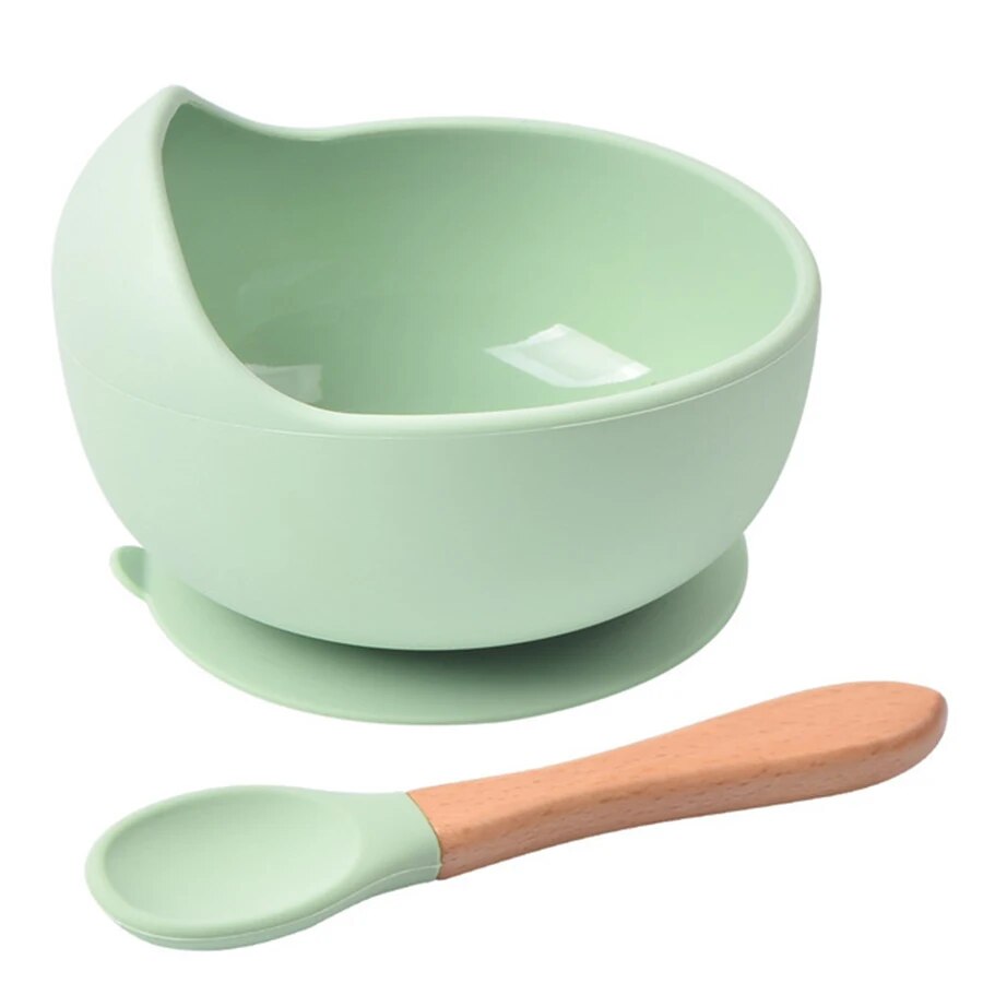 Baby Food Tray - Kualitas tinggi anti tumpah silikon makan