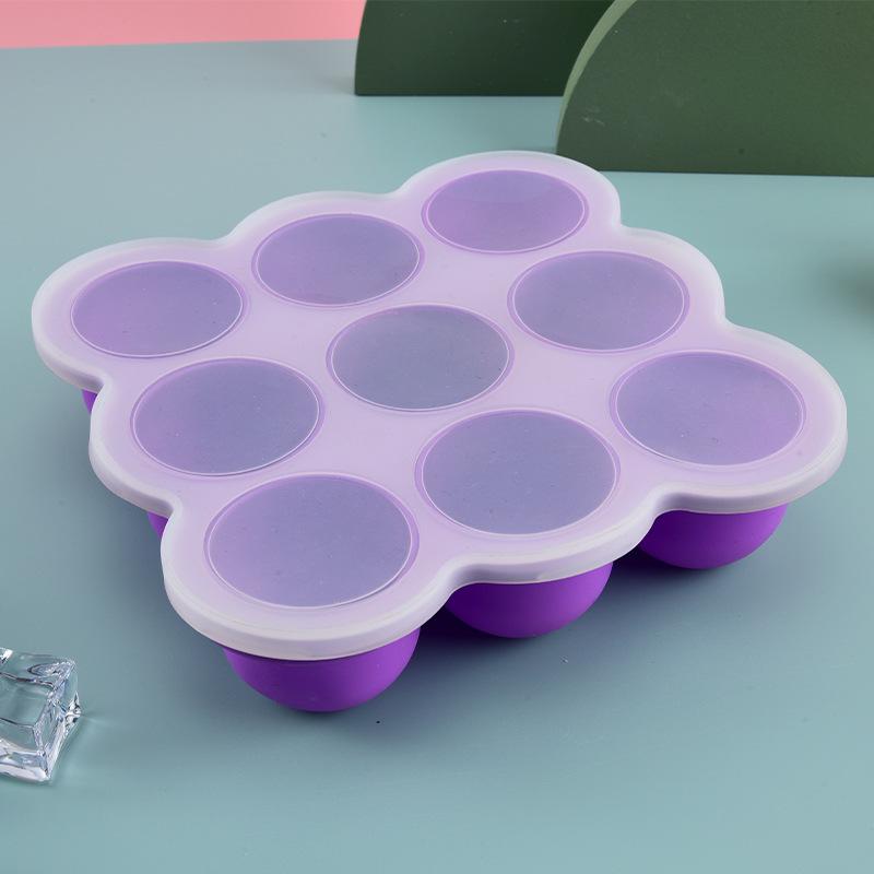 Baby Food Tray - Wadah Silikon Makanan Bayi 9 Grid,