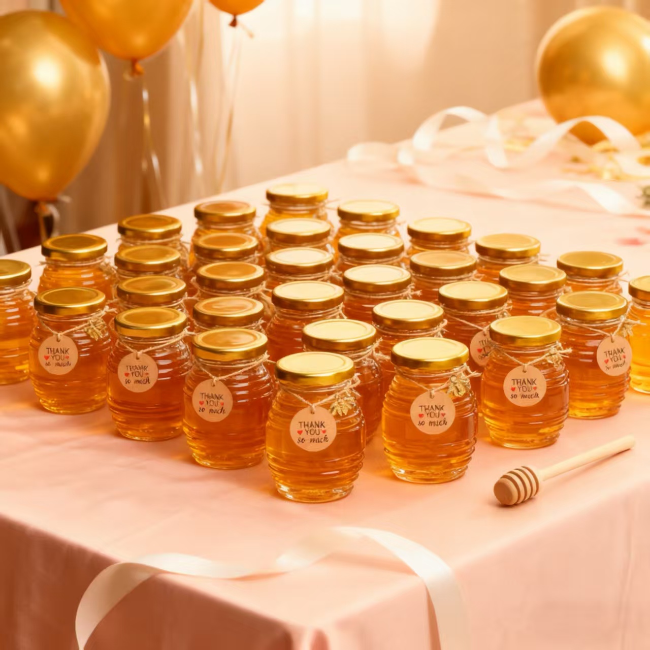Baby Food Jars With Lids - 12/24/36 Buah- 70ml, Set Stoples Madu