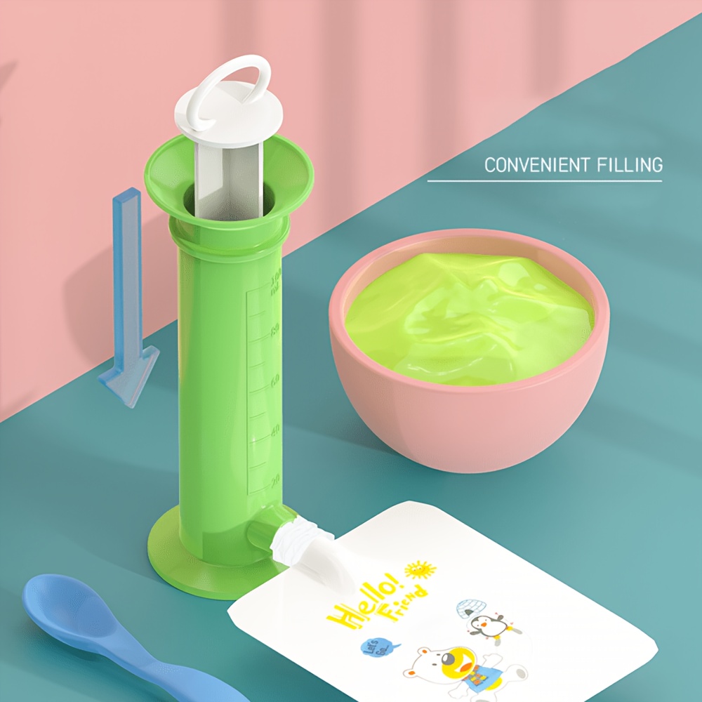 Baby Food Pouches 1 Year Old - Alat Pengisi Makanan Bayi, Pengisi Kantong