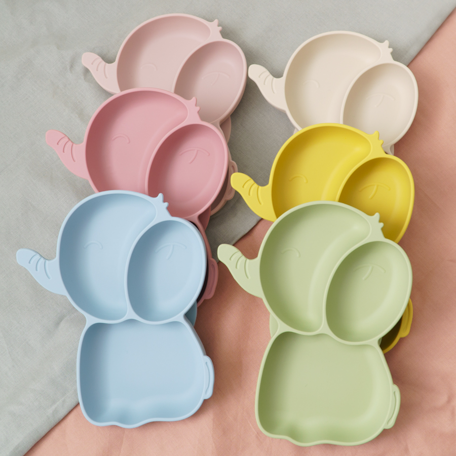 Baby Food Tray - 1 buah piring makan silikon bayi