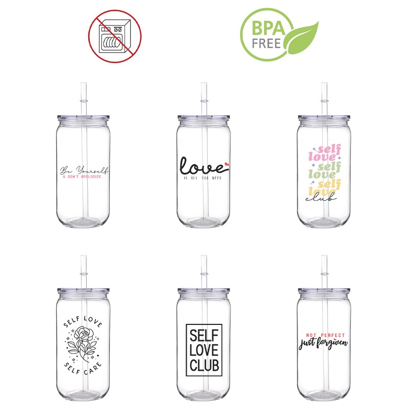 Training Cup Straw - Cinta diri penuh warna Fashin Gril