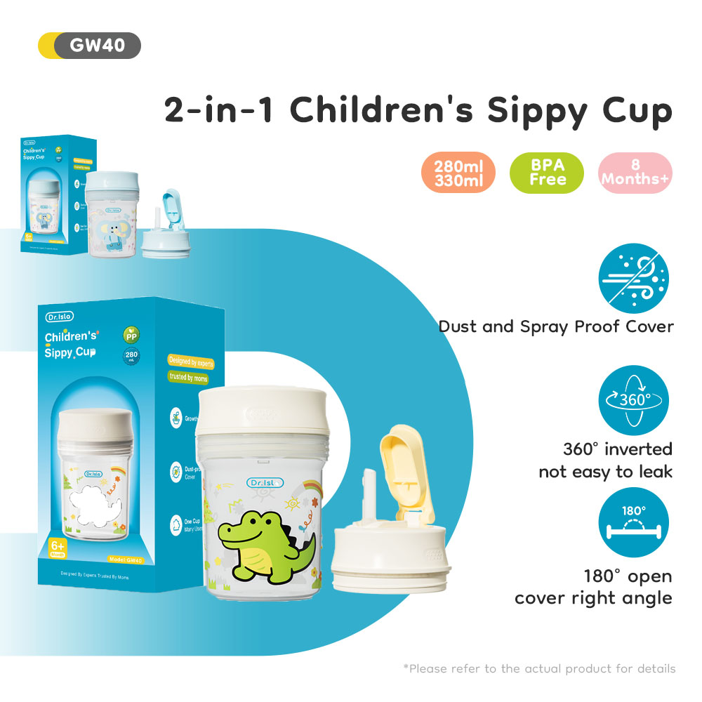Baby Food Jars With Lids - Cangkir Minum Anak 2-in-1, Cangkir Air
