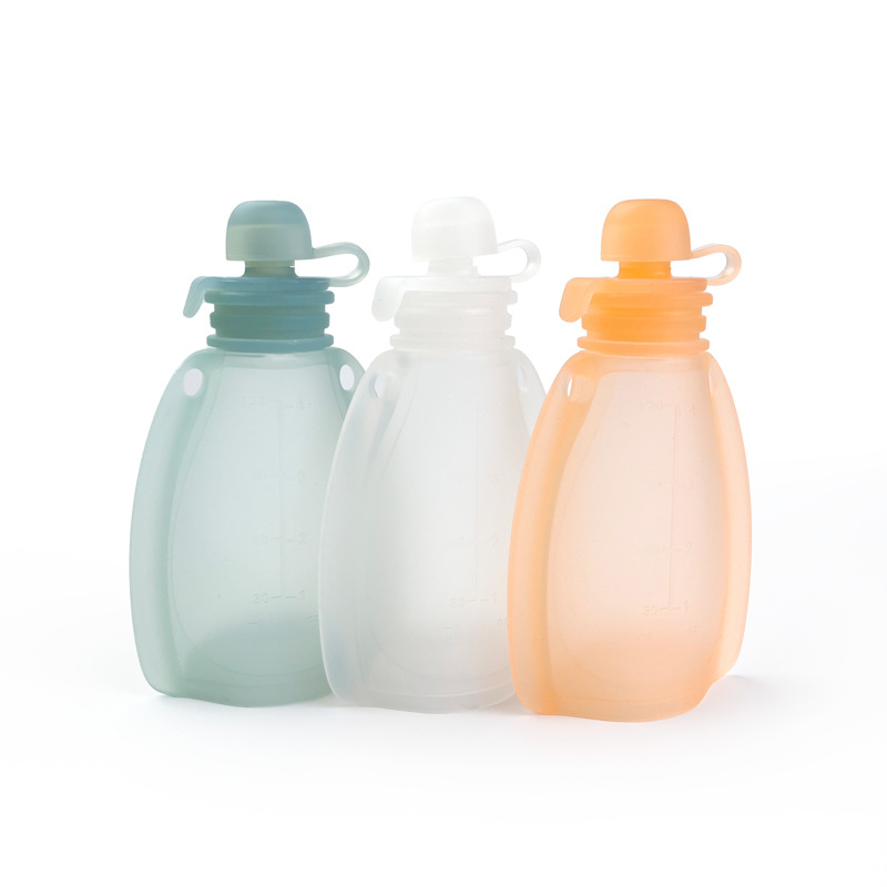 Baby Food Pouches 1 Year Old - Kantong makanan bayi, dapat digunakan kembali,