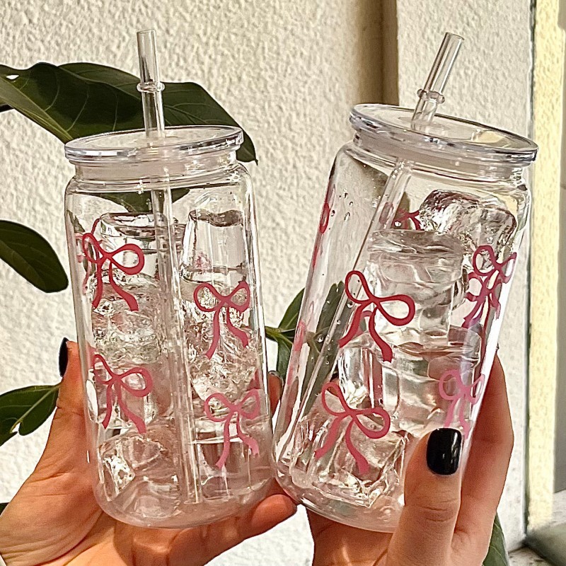 Gelas Plastik Pink Lucu dengan - Training Cup Straw ulasan dan harga