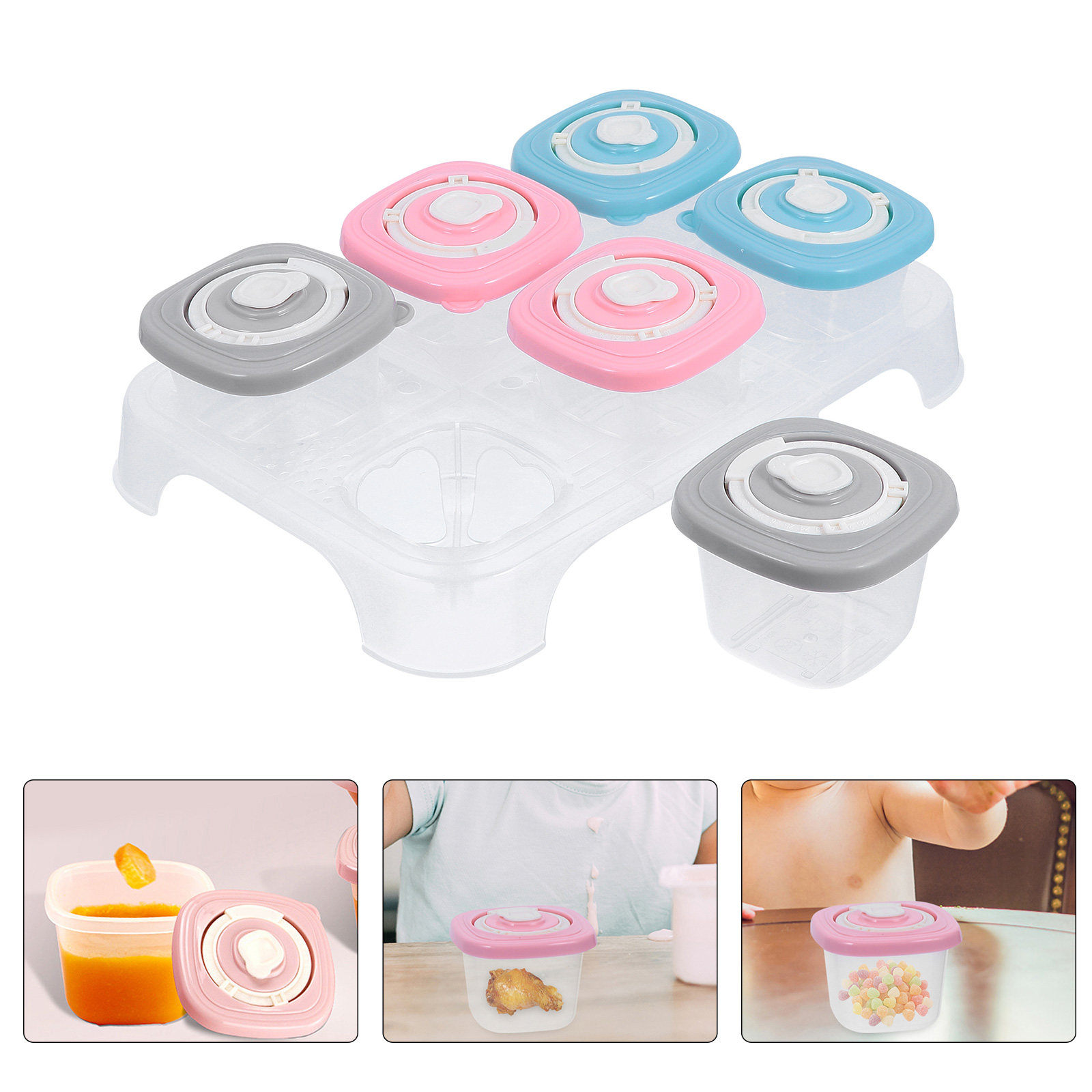 1Set Kotak Penyimpanan Makanan - Baby Food Tray ulasan dan harga