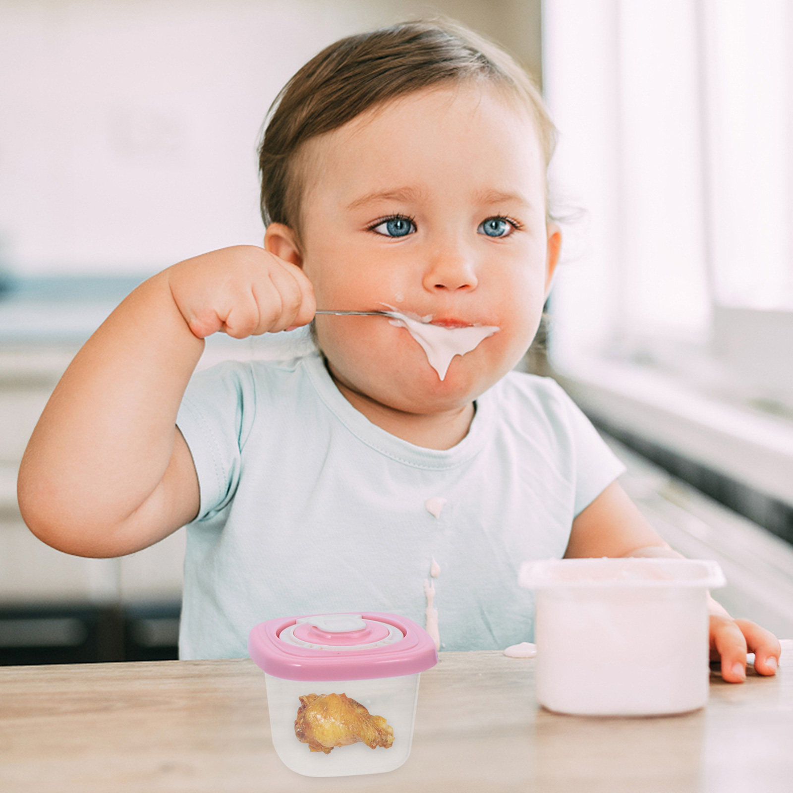 1Set Kotak Penyimpanan Makanan - Baby Food Tray ulasan dan harga