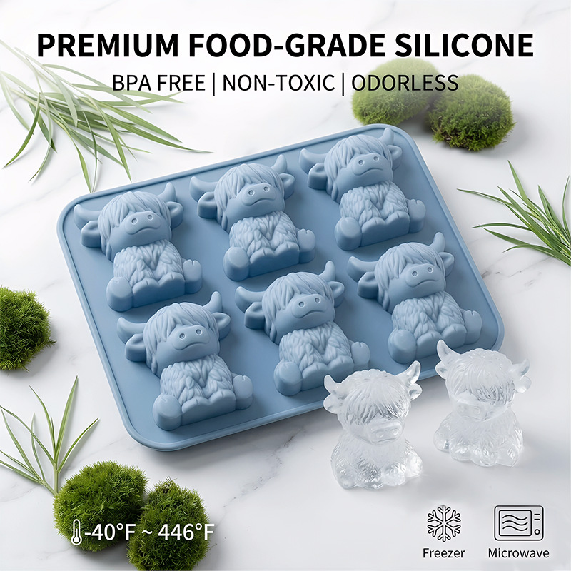 Cetakan Es Batu Sapi Highland  - Baby Food Tray ulasan dan harga