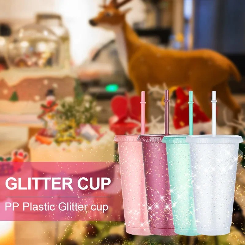 Cangkir Glitter Pesta Musim Pa - Training Cup Straw ulasan dan harga