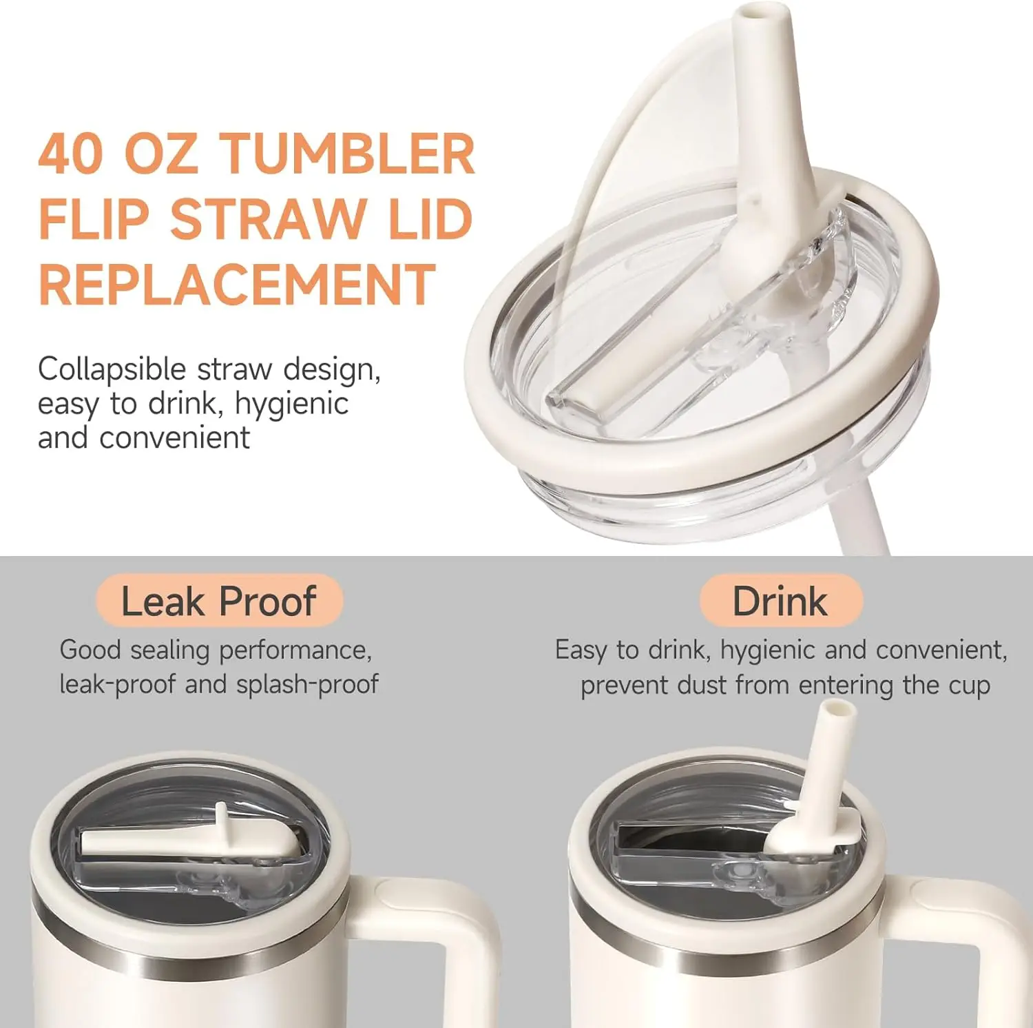 Tutup 40oz untuk Stanley Flip  - Training Cup Straw ulasan dan harga