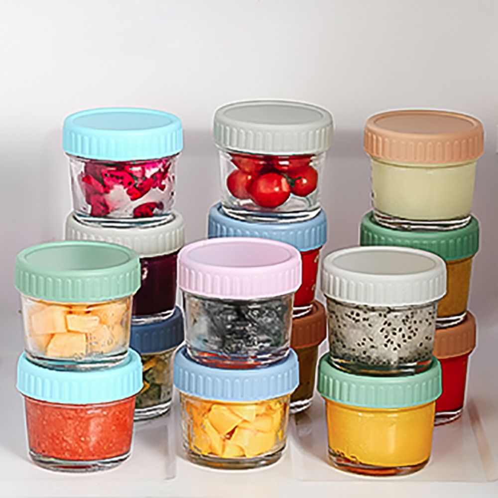 6 Buah Toples Makanan Bayi Kac - Baby Food Jars With Lids ulasan dan harga