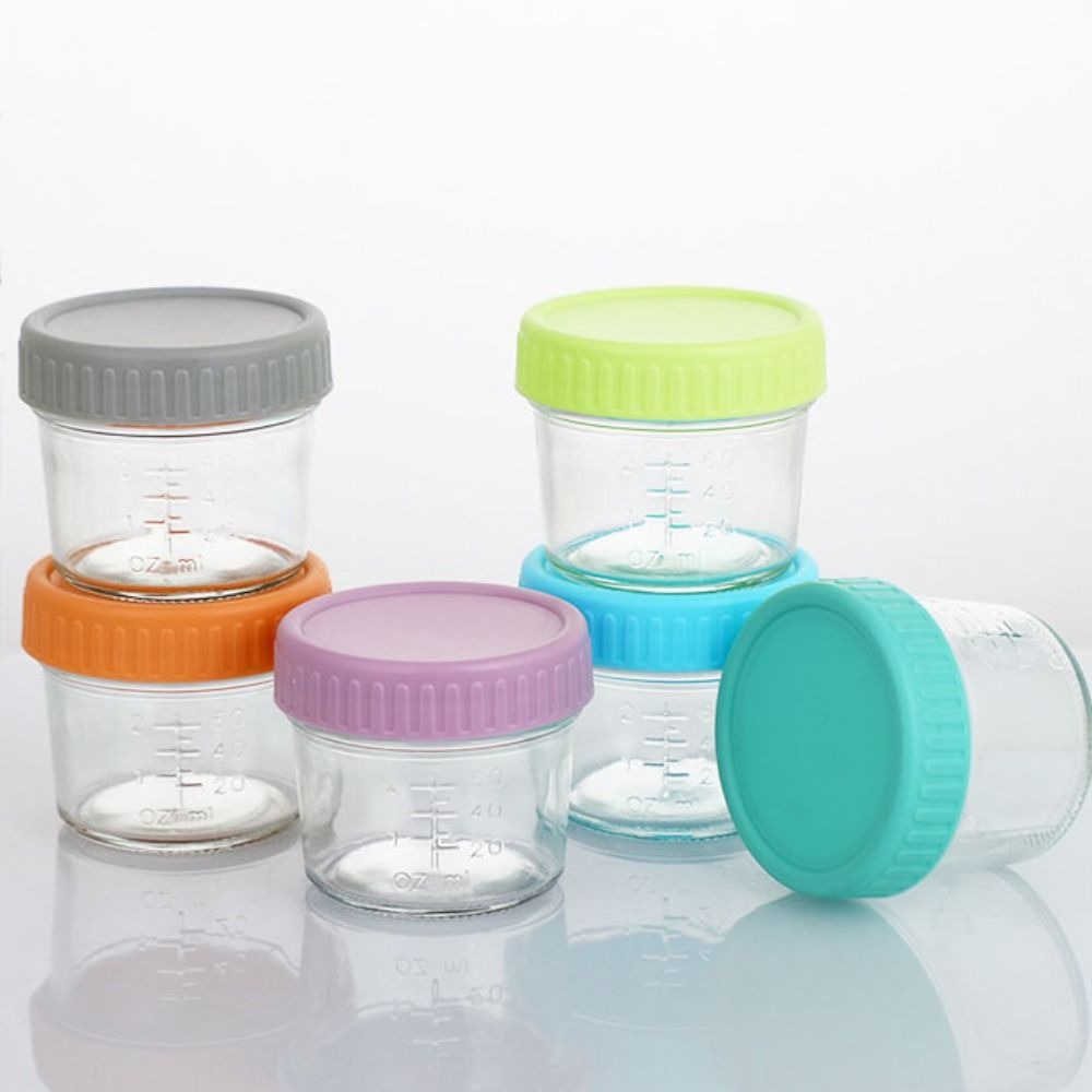 6 Buah Toples Makanan Bayi Kac - Baby Food Jars With Lids ulasan dan harga
