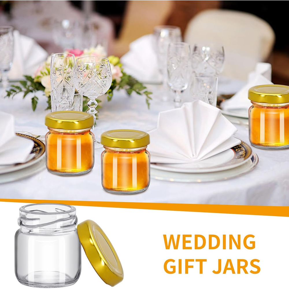 Botol Madu Mini Bulat Transpar - Baby Food Jars With Lids ulasan dan harga