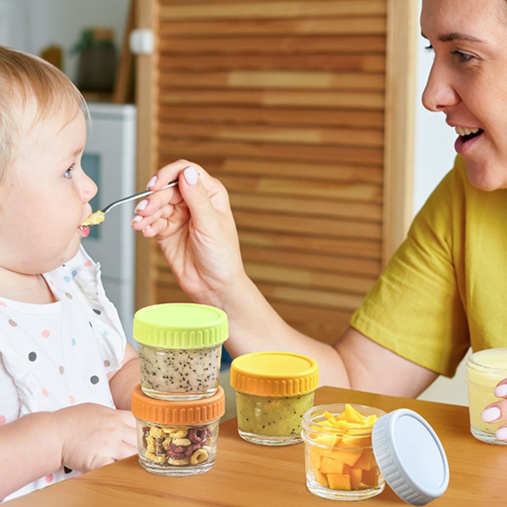 6 Buah Toples Makanan Bayi Kac - Baby Food Jars With Lids ulasan dan harga