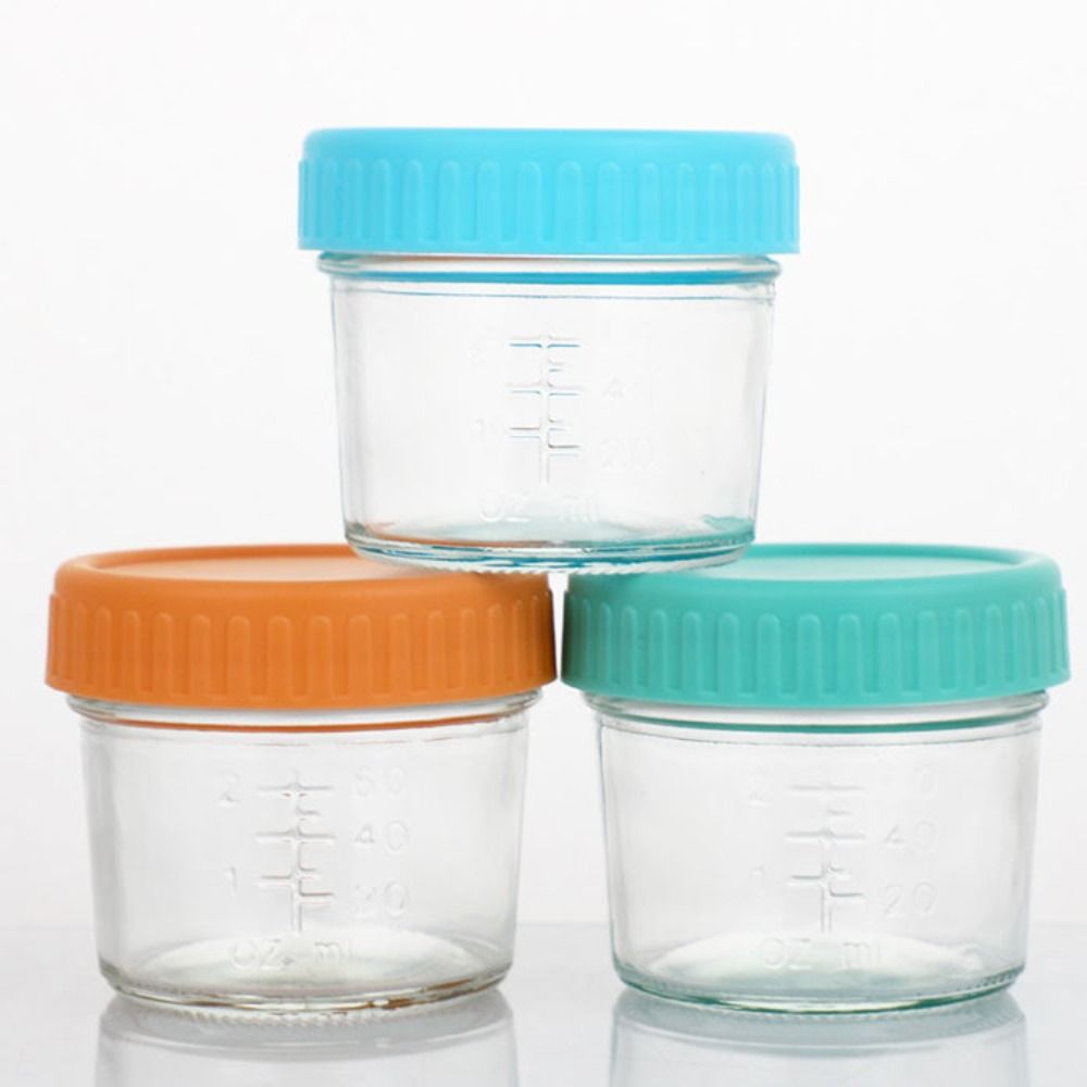 6 Buah Toples Makanan Bayi Kac - Baby Food Jars With Lids ulasan dan harga