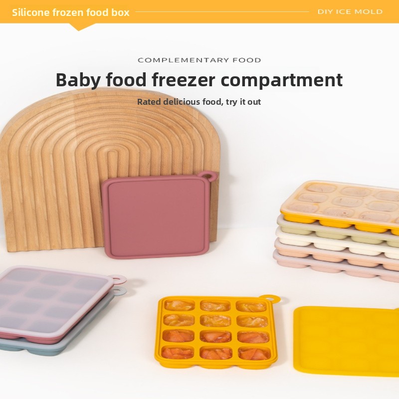 Cetakan Es Batu Silikon Platin - Baby Food Tray ulasan dan harga