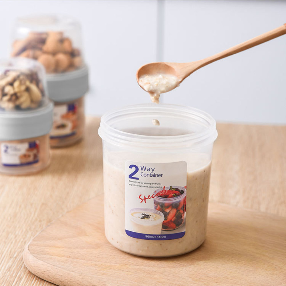Wadah Makanan Anti Bocor Dua L - Baby Food Jars With Lids ulasan dan harga